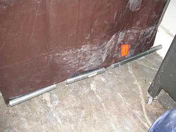 A tarp to cover your garage door.