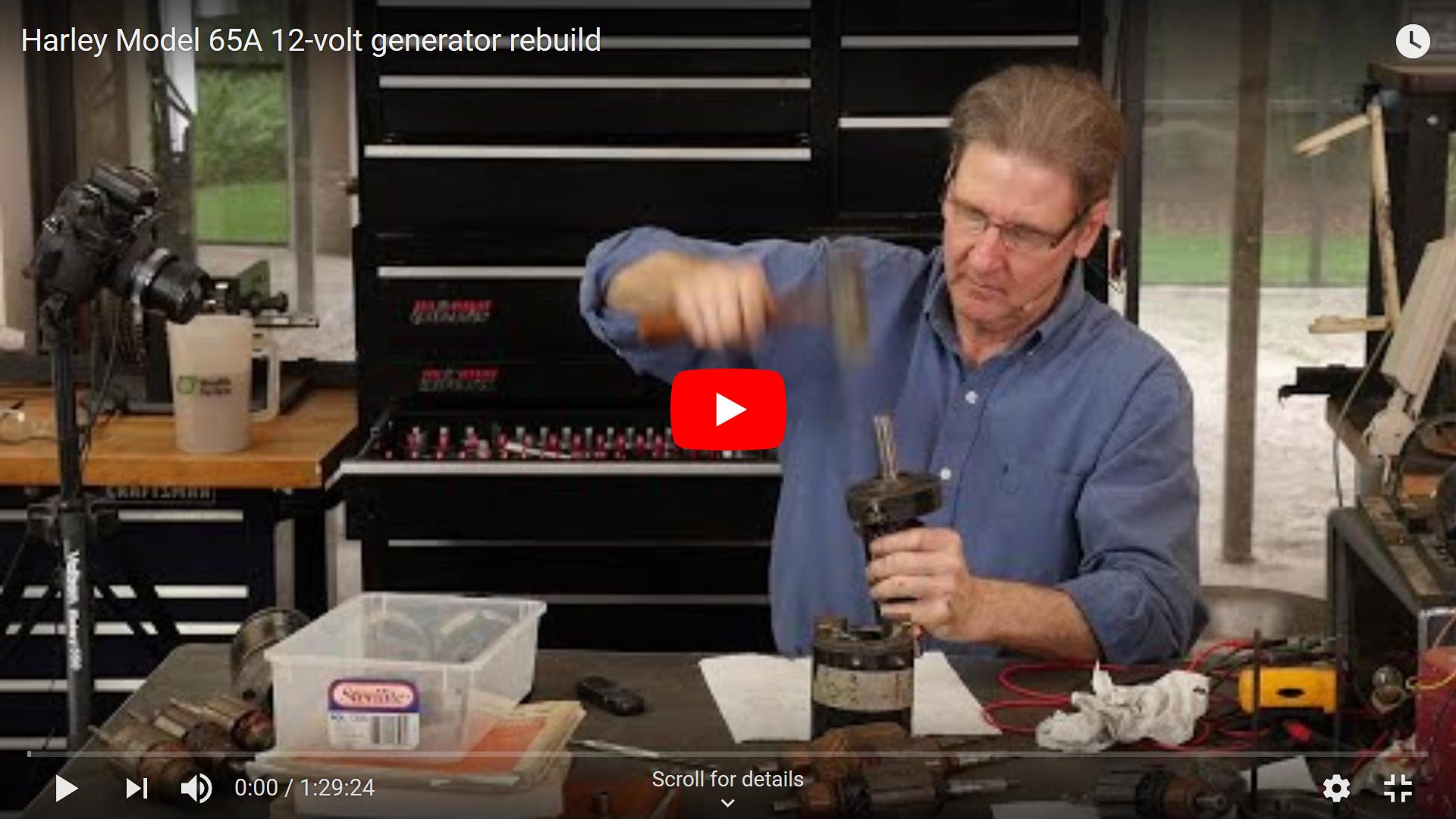 Iron Sportster generator rebuild